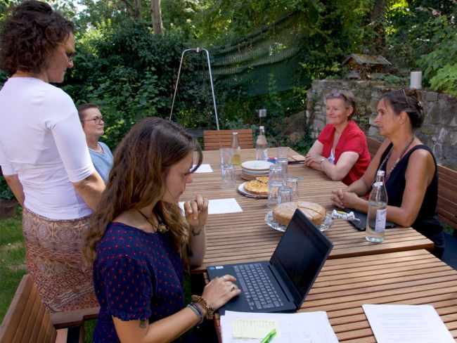 Besprechung des Gründungsteams